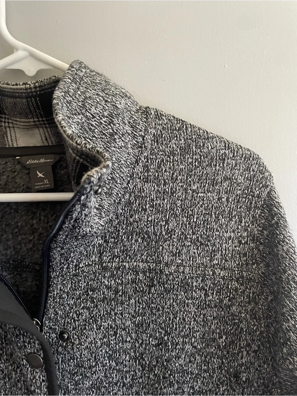 Eddie Bauer Women’s‎ XL Gray Sweater Fleece Jacket
